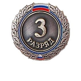 Значок 3 разряда взрослый