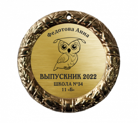 017 70 мм сова медаль